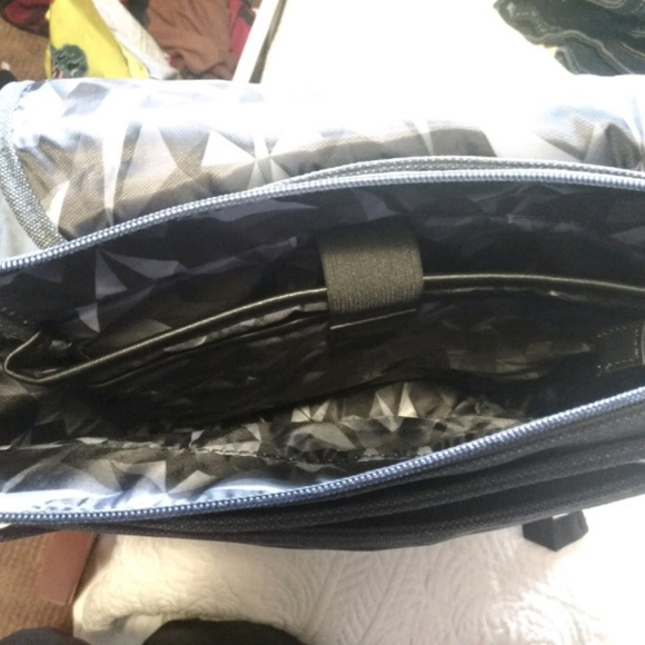 Canvas Flap Over Backpack 14.1 Inch Navy Blue - Picture 2 of 7